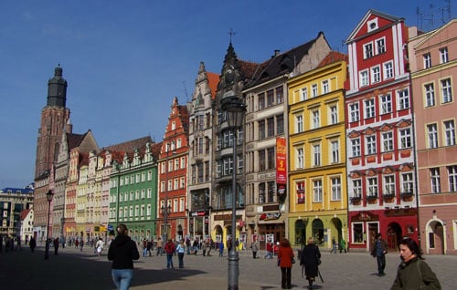 Wroclaw Rynek street views