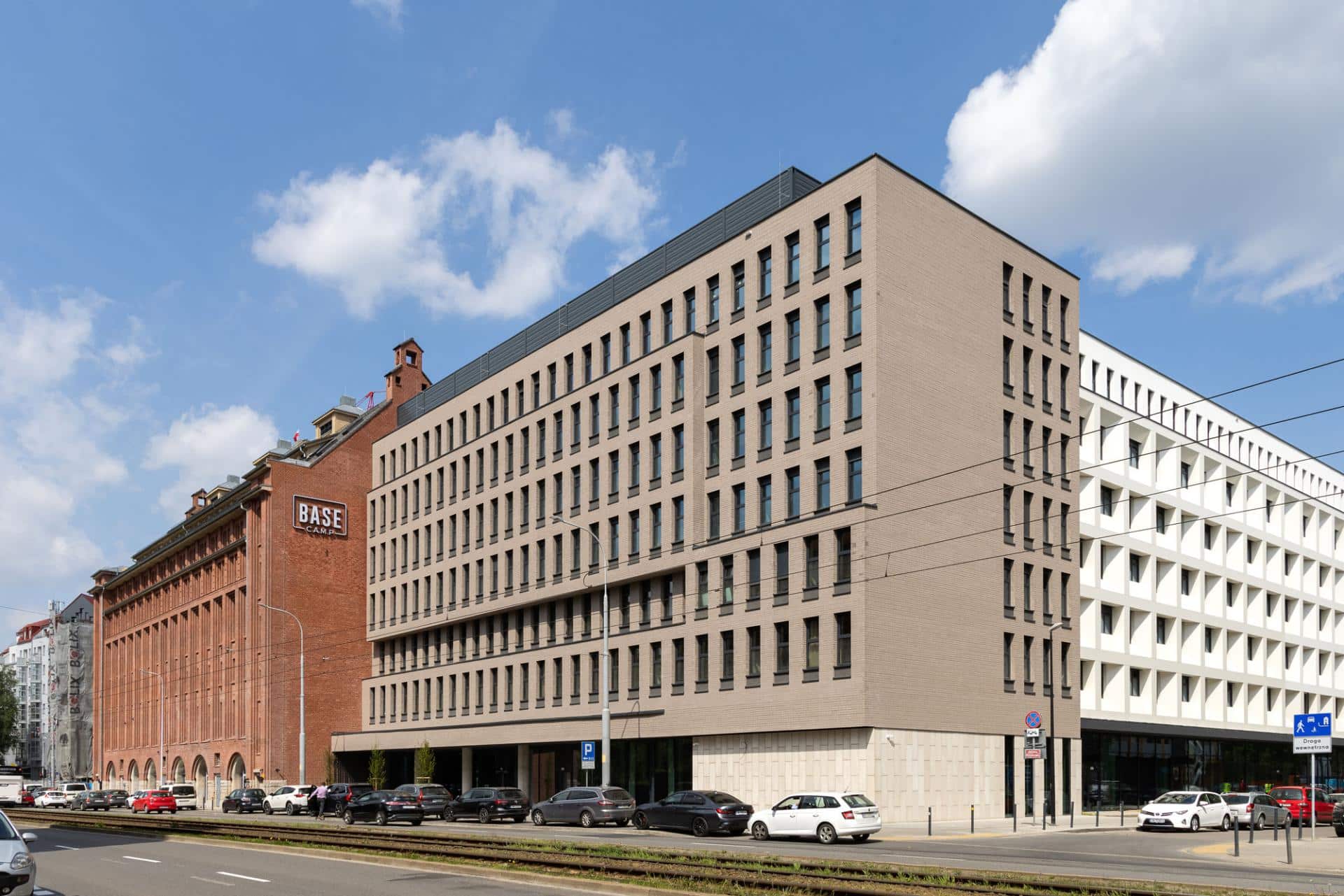 Street view of Basecamp Wroclaw dorm