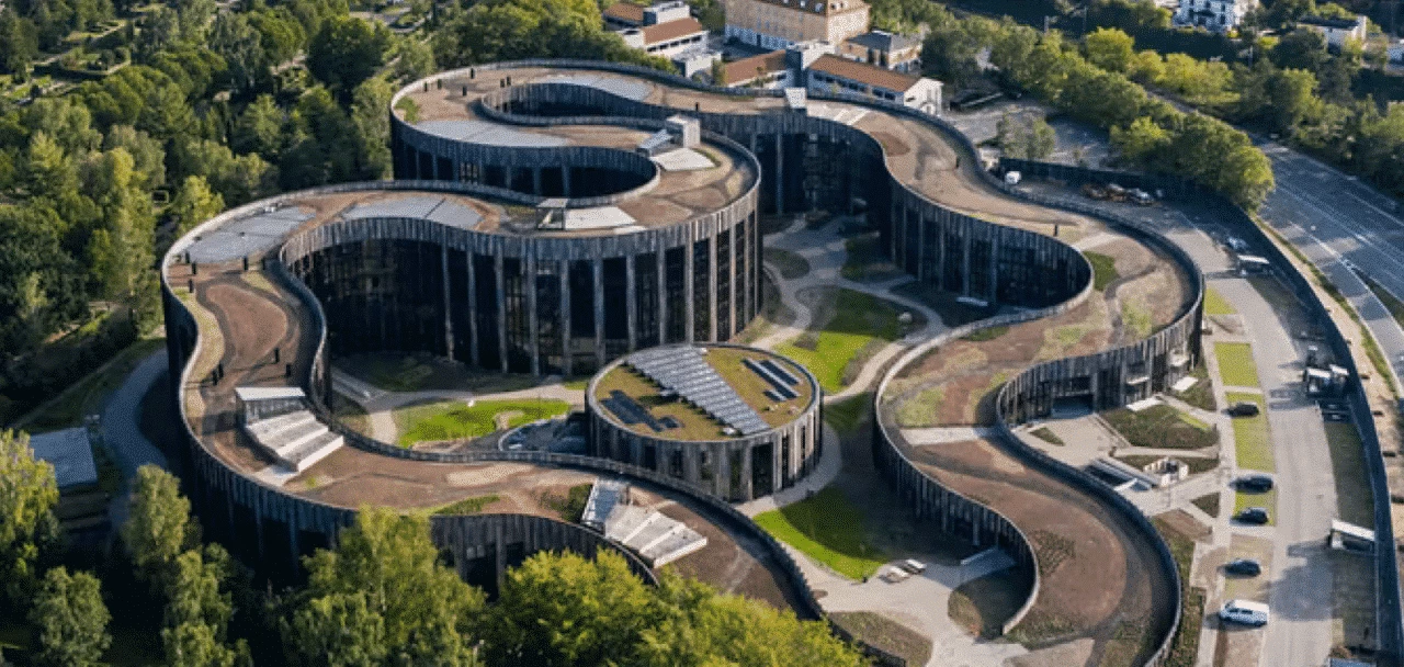 Exterior of Basecamp Lyngby student accomodation