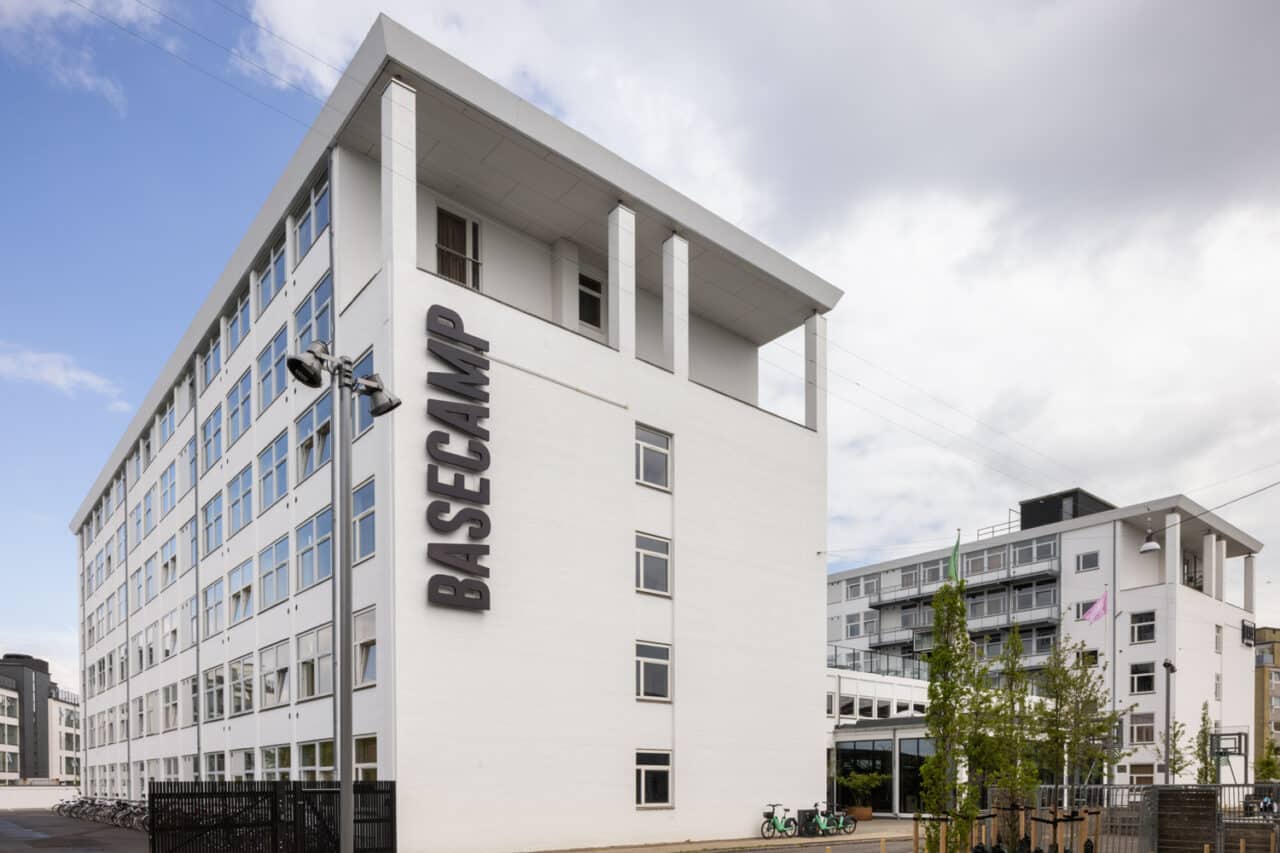 exterior views of Basecamp Copenhagen South Campus student apartments