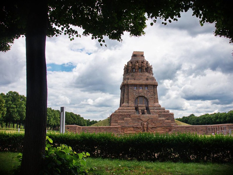 Monument to the Battle of the Nations close to Basecamp's dormitory in Leipzig