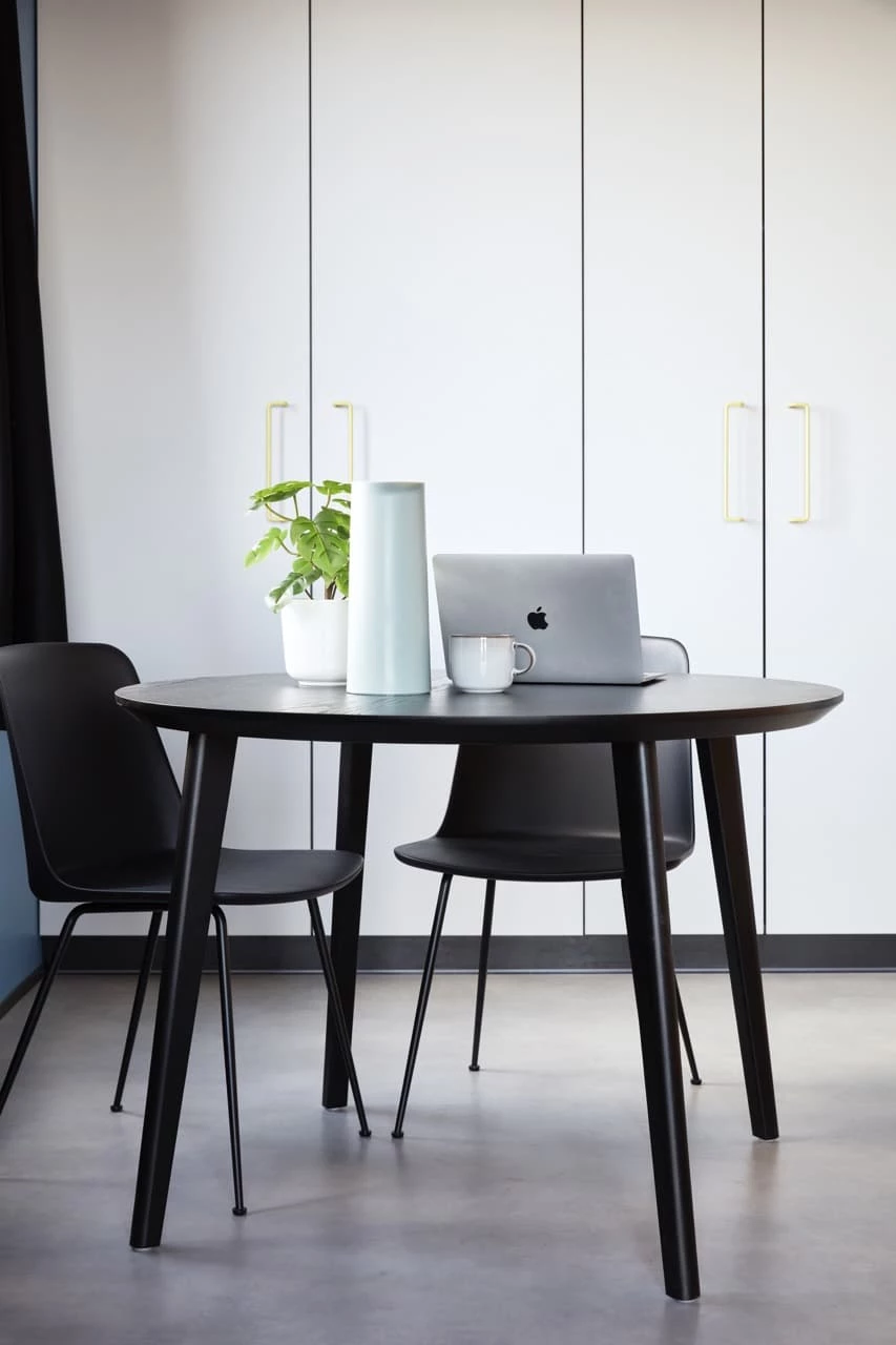 Dining area of one of the penthouses at Basecamp Malmö student housing