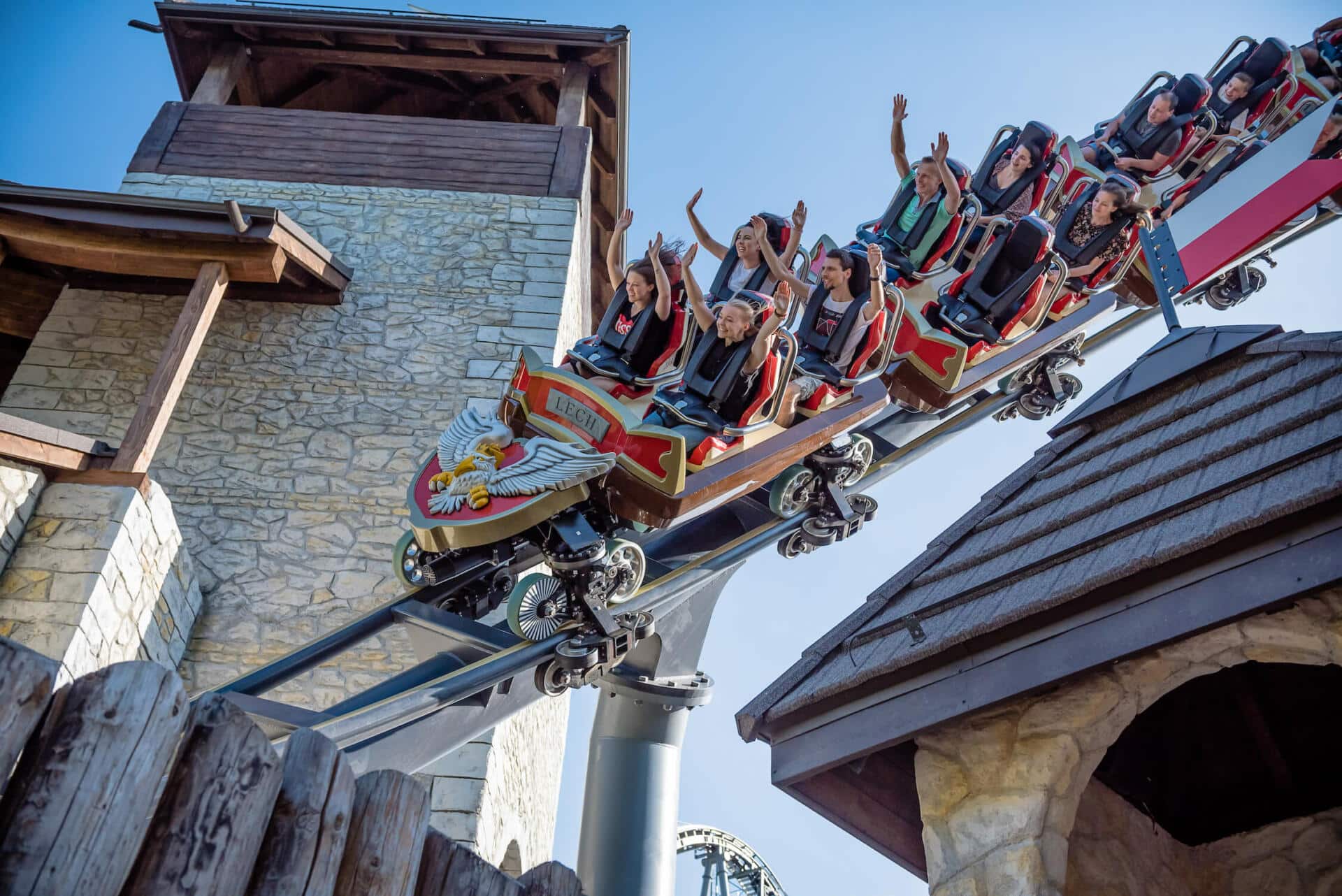 Rollercoaster at Legendia Silesian Amusement Park