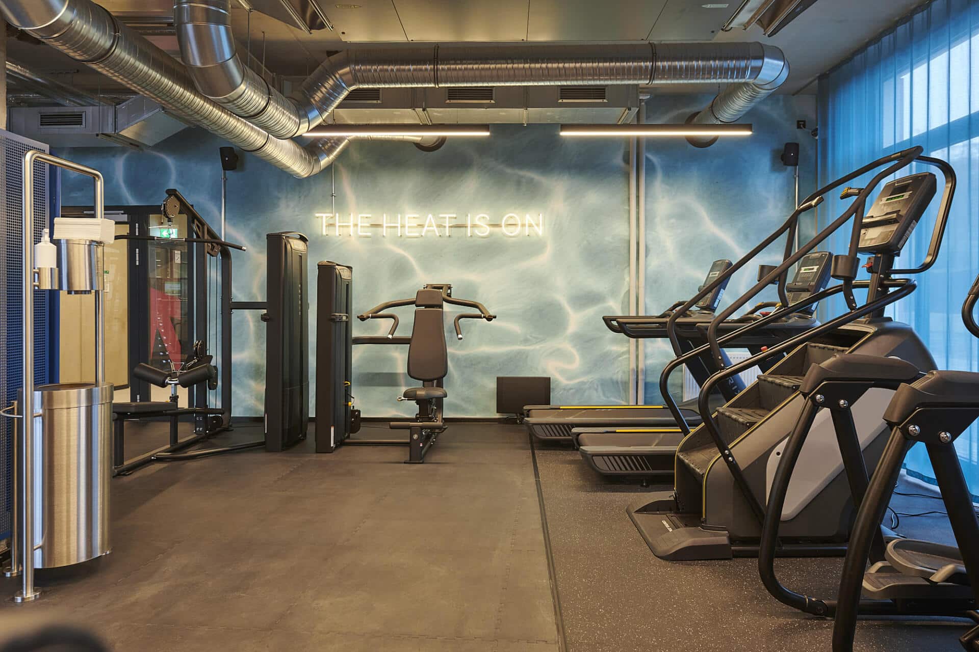 State of the art gym at Basecamp student accommodation goettingen