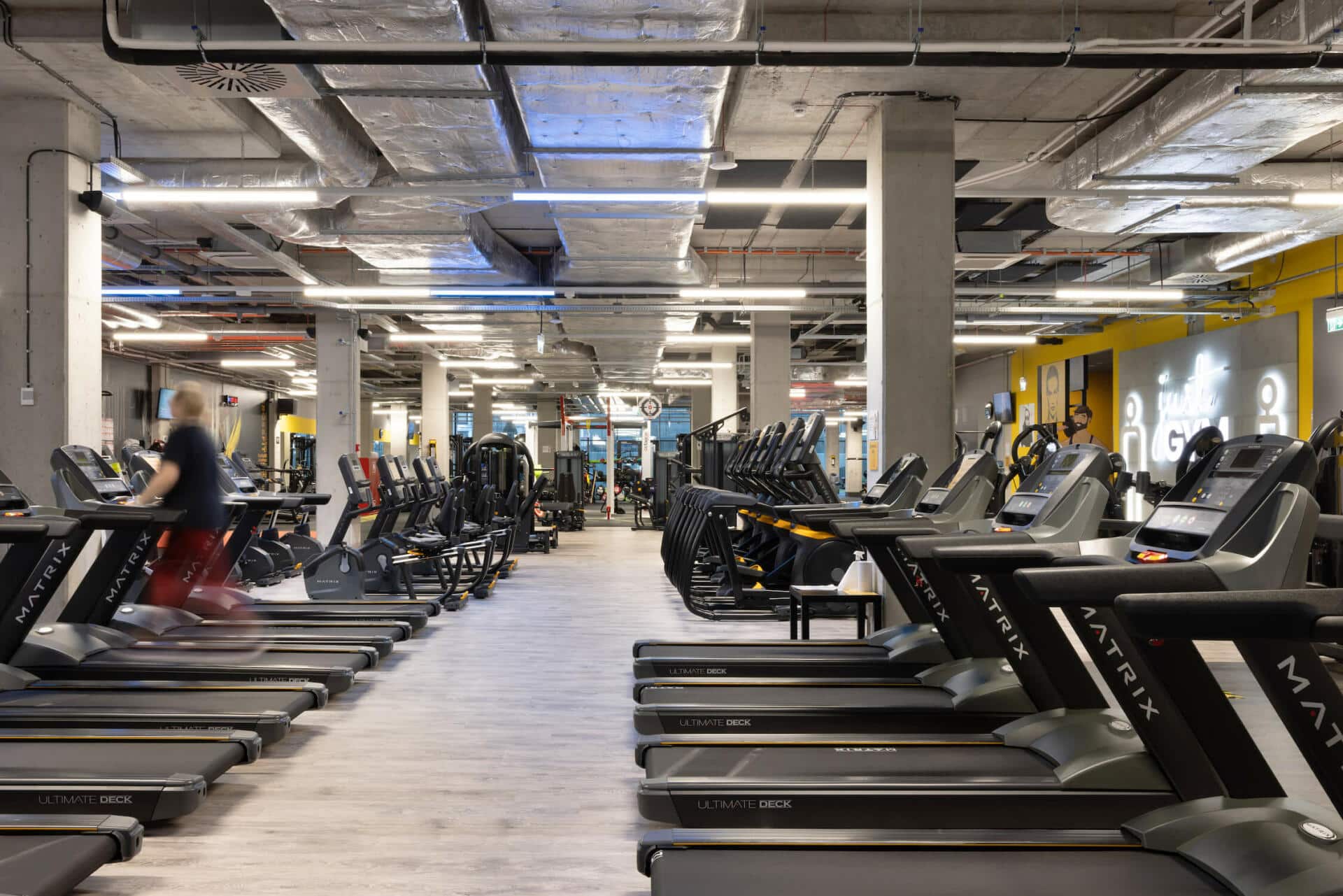 Weights areas of the free, state of the art 24/7 gym at Basecamp Malmö student accommodation