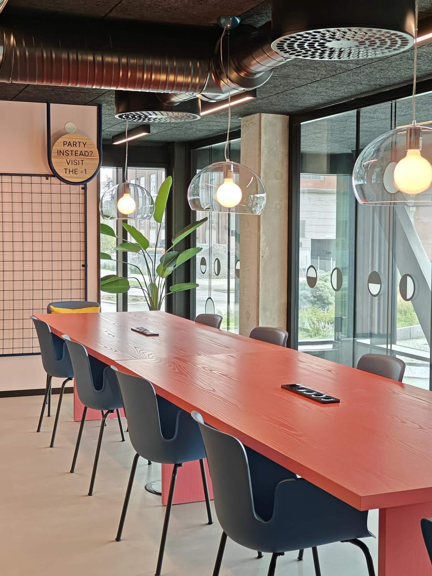 Group study area at Basecamp Malmö student housing