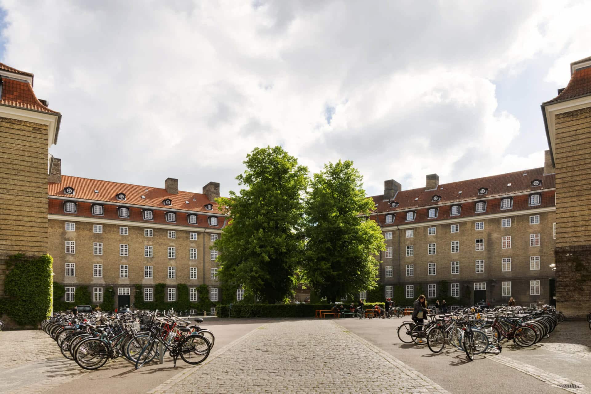 Outdoor area of Basecamp Copenhagen student accommodation